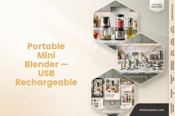 Portable Mini Blender — USB Rechargeable