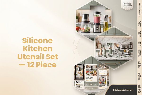 Silicone Kitchen Utensil Set — 12 Piece
